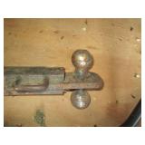 Vintage Trailer Hitch Drawbar with Dual Ball Hitches Handlebars