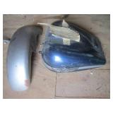 Harley-Davidson Gas Tank & Side Panel Set - Blue/Silver Emblem