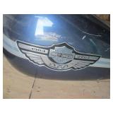 Harley-Davidson Gas Tank & Side Panel Set - Blue/Silver Emblem