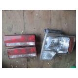 Tail Light Assemblies  - 2 Red Taillights & 1 Clear Lens Unit