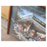 Dan Hadad Full Service Framed Gasoline & Oils Vintage Car Print