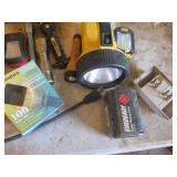 Yellow Power Tools & Lighting Set - Cord Reel, LED Work Lights, Flashlights & Accessories