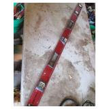 Husky Red Spirit Level - Long Aluminum Level with Vial Windows