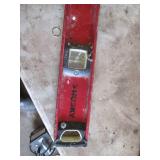 Husky Red Spirit Level - Long Aluminum Level with Vial Windows