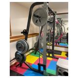 Hoist Fitness Power Rack with Hampton 45 lb and 25 lb Weight Plates