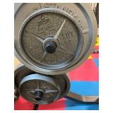 Hoist Fitness Power Rack with Hampton 45 lb and 25 lb Weight Plates