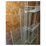 White Wire Closet Shelving Panels & Brackets with Rails - Hardware Set