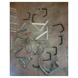 White Wire Closet Shelving Panels & Brackets with Rails - Hardware Set