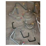 White Wire Closet Shelving Panels & Brackets with Rails - Hardware Set