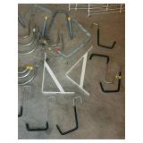 White Wire Closet Shelving Panels & Brackets with Rails - Hardware Set