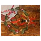 Christmas Holly Wreath with Red Bow & Snowman Sign, Misc Holiday Decor and more!
