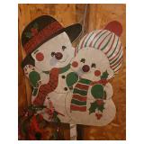 Christmas Holly Wreath with Red Bow & Snowman Sign, Misc Holiday Decor and more!
