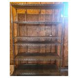 Heavy-Duty Chrome Wire Shelving Unit - 5-Tier, 47-1/2-Inch Wide