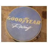 Goodyear Round Rolling Mechanics Shop stool with Automotive Advertising