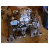 Instrument Cluster with Speedometer & Carburetor Engine Components - Auto Parts