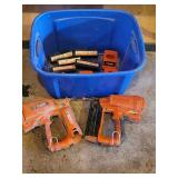 Paslode Cordless Nailers (2) with Batteries & chargers