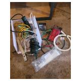 Ultra Steel 20pc Hook & Loop Cable Ties & Assorted Power Strips & Cables Bundle