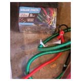 Ultra Steel 20pc Hook & Loop Cable Ties & Assorted Power Strips & Cables Bundle