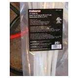 Ultra Steel 20pc Hook & Loop Cable Ties & Assorted Power Strips & Cables Bundle