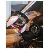 Car Care Bundle in Bin: Meguiar's Even Coat Cloths, Armor All Spray, Attwood Fuel Filter Kit