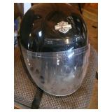 Harley-Davidson Full-Face Motorcycle Helmet - Black Gloss with Clear Shield