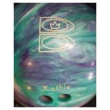 Bowling Ball Pair - LTG4168 Made in USA (Kathie) Marble Swirl (Lot of 2)