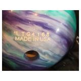 Bowling Ball Pair - LTG4168 Made in USA (Kathie) Marble Swirl (Lot of 2)