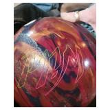 Bowling Ball Pair - LTG4168 Made in USA (Kathie) Marble Swirl (Lot of 2)