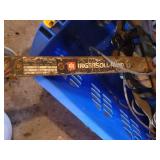 Assorted Rusted Metal Hardware & Chains in Blue Tote