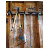 Garden Tools - Assorted Shovels, Rakes, Hoes & Hand Tools