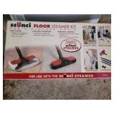 Scünci Floor Steamer Kit - 7-Piece Floor/Wall Cleaning Set for Hard Floors