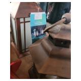 Mainstays Solar LED Outdoor Lanterns - Wood & Red Metal Patio Lighting