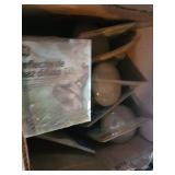 Mainstays Solar LED Outdoor Lanterns - Wood & Red Metal Patio Lighting