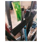 Assorted Garden Tools in Basket - Rakes, Brooms, Mops & Umbrella Poles