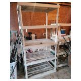 White 4-Tier plastic  Shelving Rack - Garage/Storage Unit