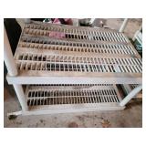 White 4-Tier plastic  Shelving Rack - Garage/Storage Unit