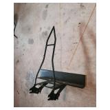 Black Metal Frame Bracket Assembly With Curved Rails