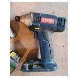 Ryobi 18V Drill/Driver (Blue) & Ryobi Charger & Green Battery Pack (Lot of 3)