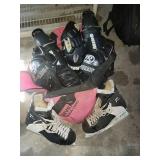 Graf Hockey Gloves & Ice Skates - Pink Gear Bag Included