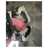 Graf Hockey Gloves & Ice Skates - Pink Gear Bag Included