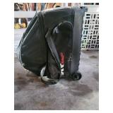 Brunswick Bowling Ball in Black Rolling Bag with Wheels