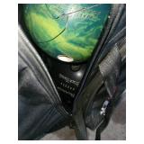 Brunswick Bowling Ball in Black Rolling Bag with Wheels