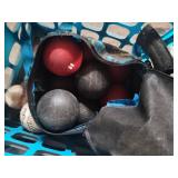 Long Zipper Gear Bag With Orange Interior - Includes Balls & Rope