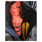 Long Zipper Gear Bag With Orange Interior - Includes Balls & Rope