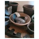 Garden Planters & Watering Can Set - Assorted Pots, Bowls & Accessories