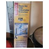 Stokes Select Deck Kit with Adjustable Branches & Red Seat & Storage Bin & Floral Tote (Lot of 4)