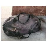 Large Duffel Bag - Black/Dark Purple, Heavy-Duty Zippers