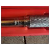 Click-Type Torque Wrench - Adjustable, Knurled Grip, Orange Case