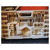 Assorted Drill Bits, Taps & Dies Kit in Plastic Organizer Case