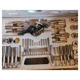 Assorted Drill Bits, Taps & Dies Kit in Plastic Organizer Case